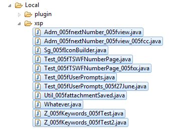 Vestigal Java Files